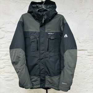 Eddie Bauer First Ascent Weatheredge plus Winter Jacket Black & Gray Mens XL